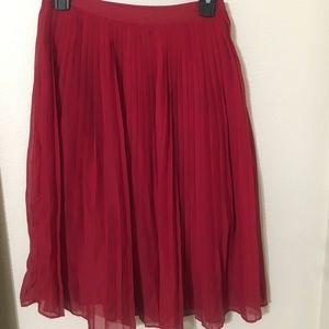Contemporary red skirt